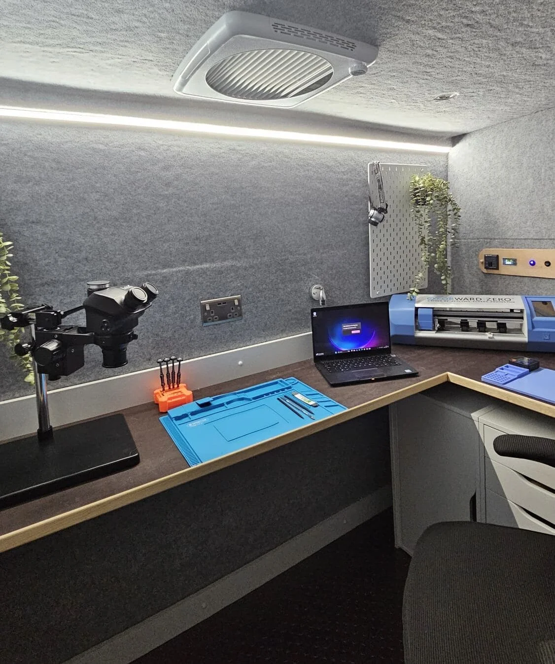 Inside Mobile Phone Work Station